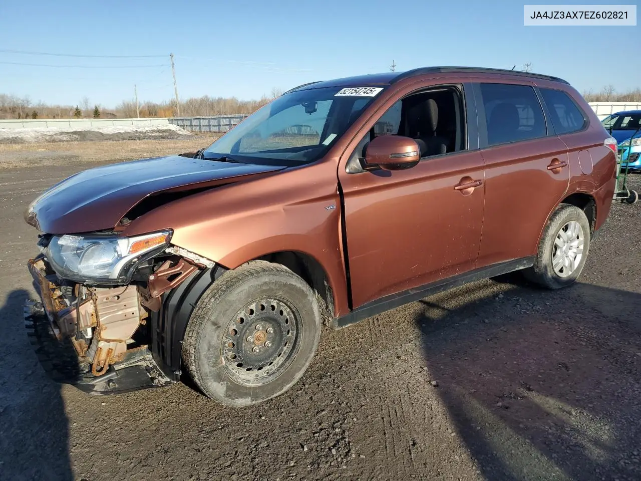 2014 Mitsubishi Outlander Se VIN: JA4JZ3AX7EZ602821 Lot: 52154745