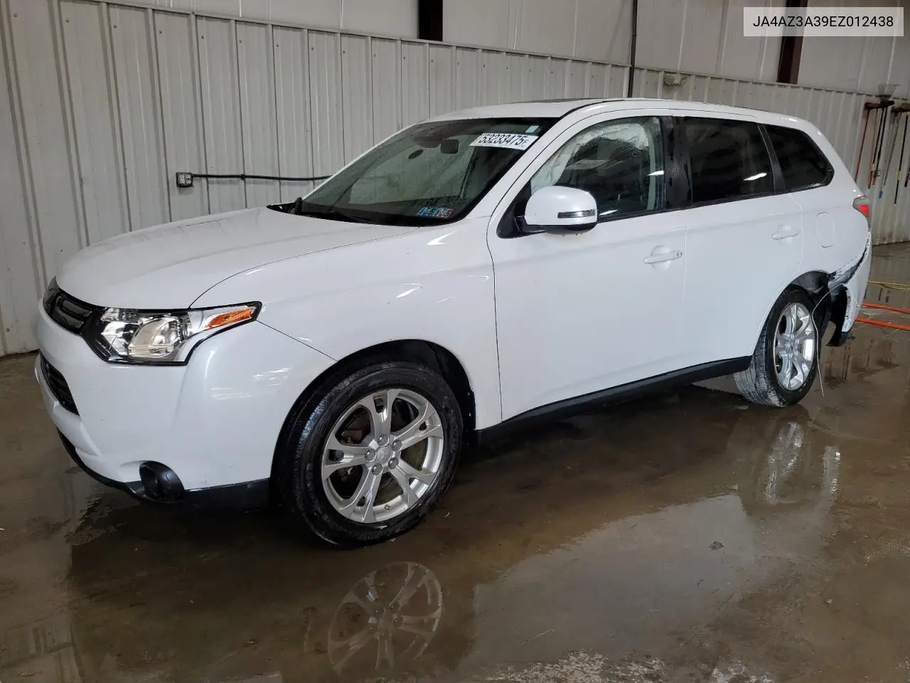 2014 Mitsubishi Outlander Se VIN: JA4AZ3A39EZ012438 Lot: 53233475