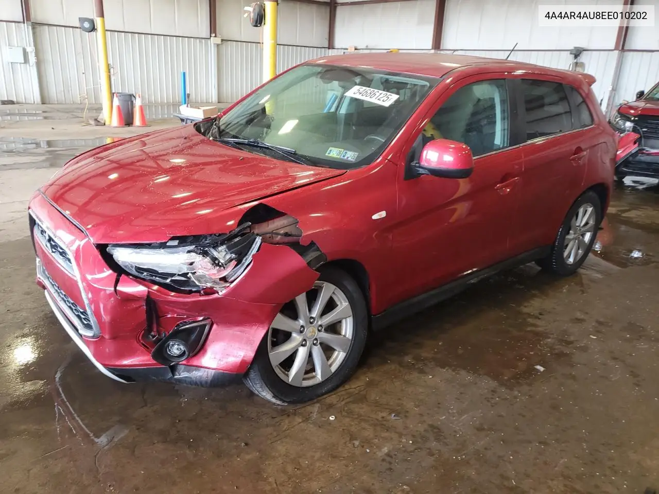 2014 Mitsubishi Outlander Sport Se VIN: 4A4AR4AU8EE010202 Lot: 54686125