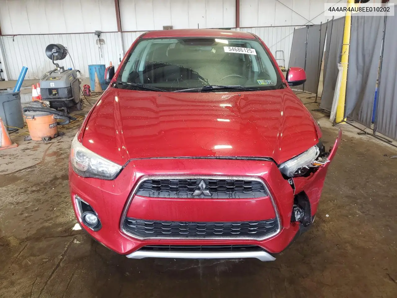2014 Mitsubishi Outlander Sport Se VIN: 4A4AR4AU8EE010202 Lot: 54686125