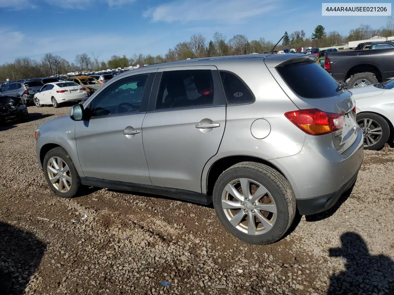 2014 Mitsubishi Outlander Sport Se VIN: 4A4AR4AU5EE021206 Lot: 54798225