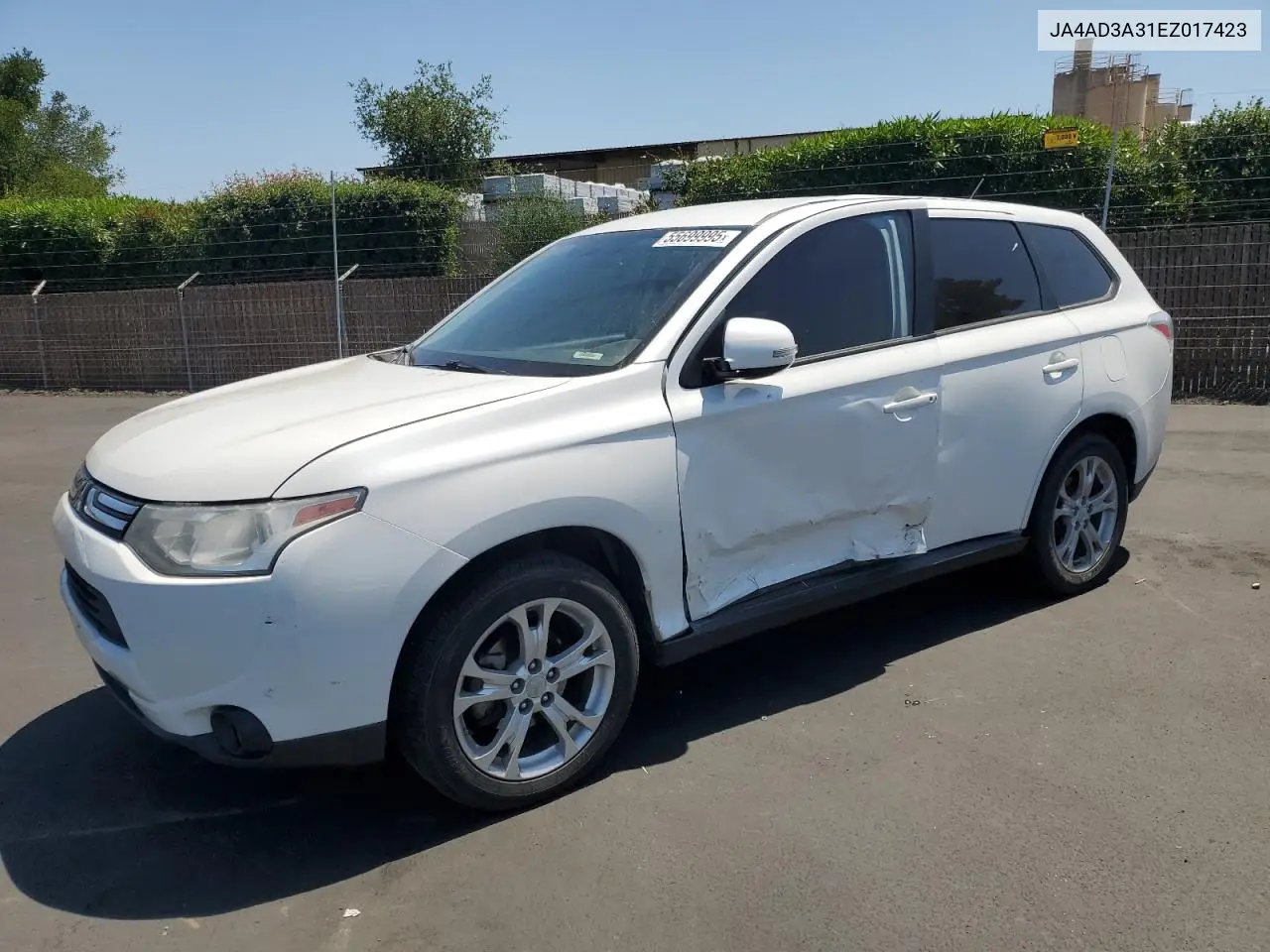 2014 Mitsubishi Outlander Se VIN: JA4AD3A31EZ017423 Lot: 55699995