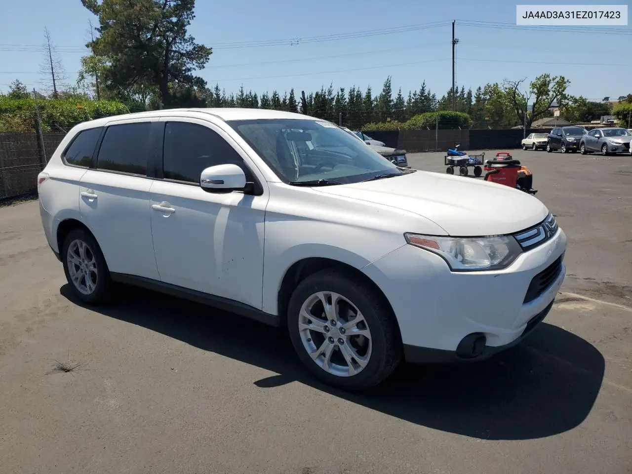 2014 Mitsubishi Outlander Se VIN: JA4AD3A31EZ017423 Lot: 55699995