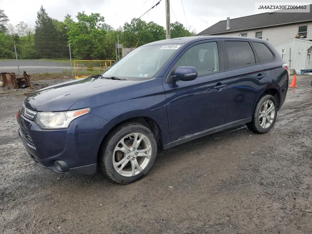 2014 Mitsubishi Outlander Se VIN: JA4AZ3A30EZ006463 Lot: 55706915
