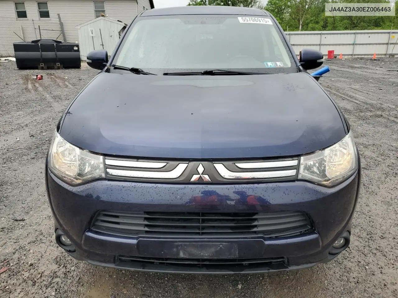 2014 Mitsubishi Outlander Se VIN: JA4AZ3A30EZ006463 Lot: 55706915