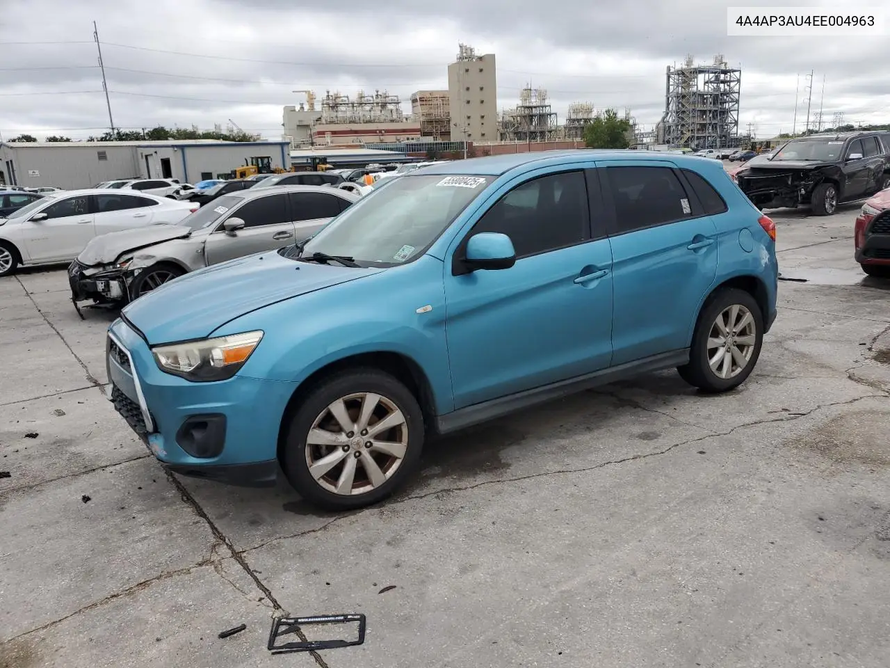 2014 Mitsubishi Outlander Sport Es VIN: 4A4AP3AU4EE004963 Lot: 55800425