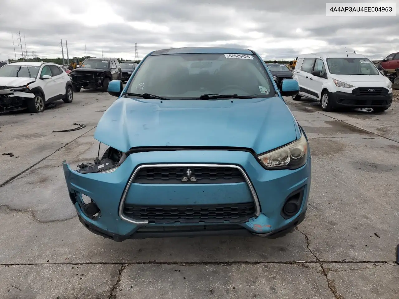 2014 Mitsubishi Outlander Sport Es VIN: 4A4AP3AU4EE004963 Lot: 55800425
