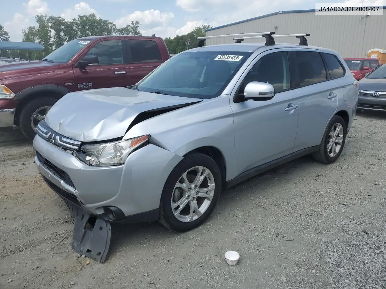 2014 Mitsubishi Outlander Se VIN: JA4AD3A32EZ008407 Lot: 55933935