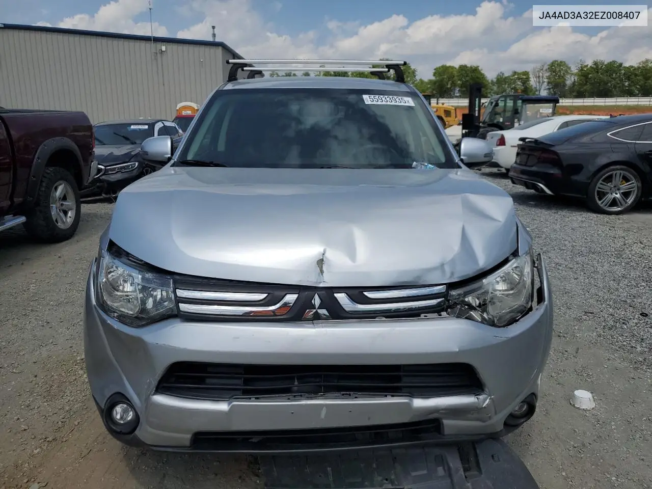 2014 Mitsubishi Outlander Se VIN: JA4AD3A32EZ008407 Lot: 55933935