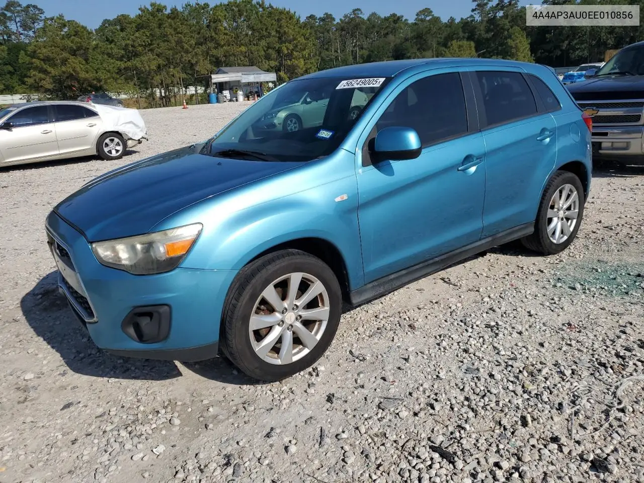 2014 Mitsubishi Outlander Sport Es VIN: 4A4AP3AU0EE010856 Lot: 56249005