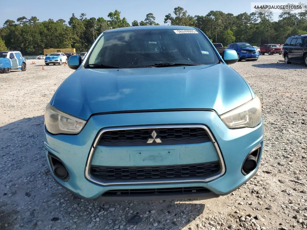 2014 Mitsubishi Outlander Sport Es VIN: 4A4AP3AU0EE010856 Lot: 56249005