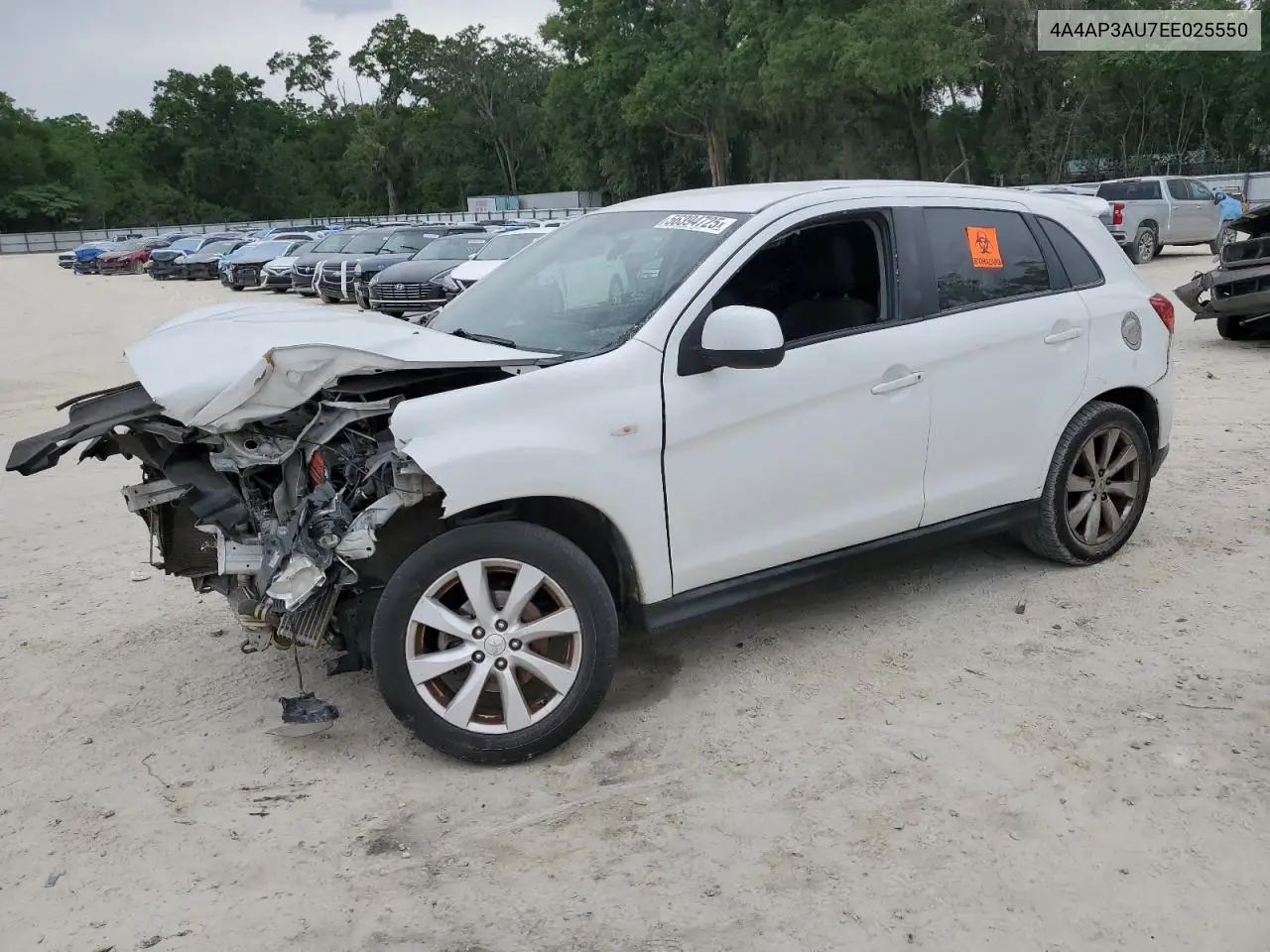 2014 Mitsubishi Outlander Sport Es VIN: 4A4AP3AU7EE025550 Lot: 56394725
