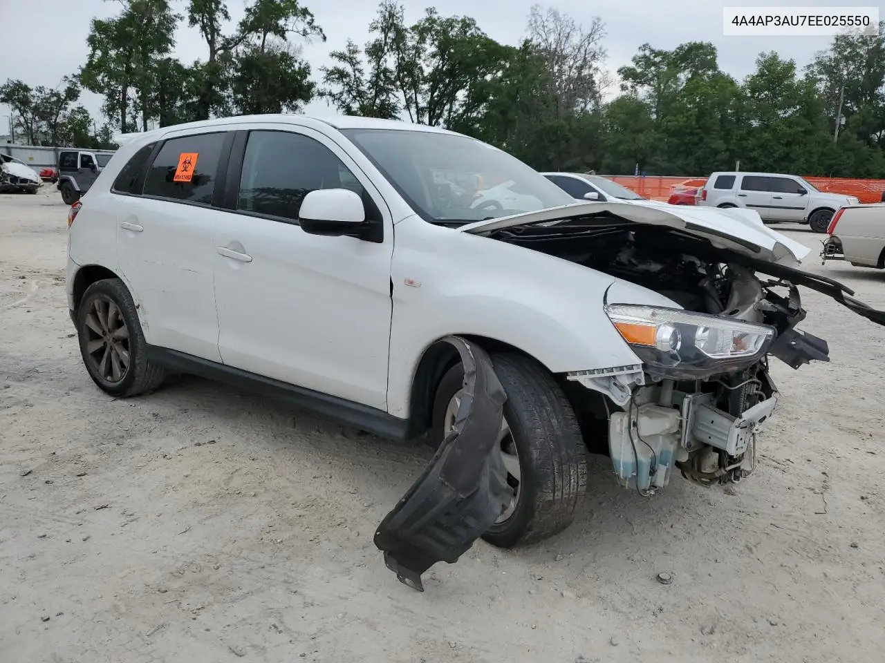 2014 Mitsubishi Outlander Sport Es VIN: 4A4AP3AU7EE025550 Lot: 56394725