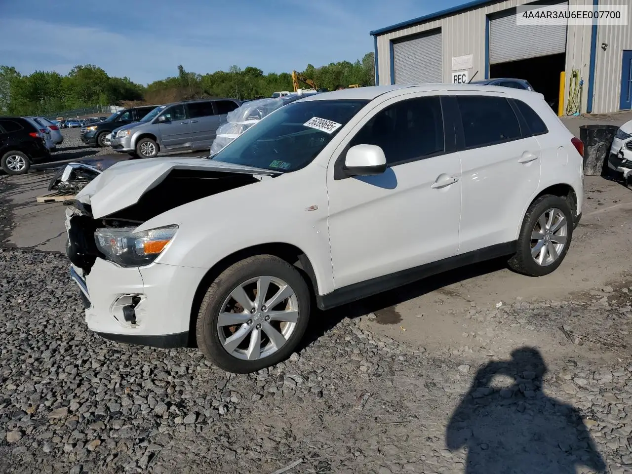 2014 Mitsubishi Outlander Sport Es VIN: 4A4AR3AU6EE007700 Lot: 56399695