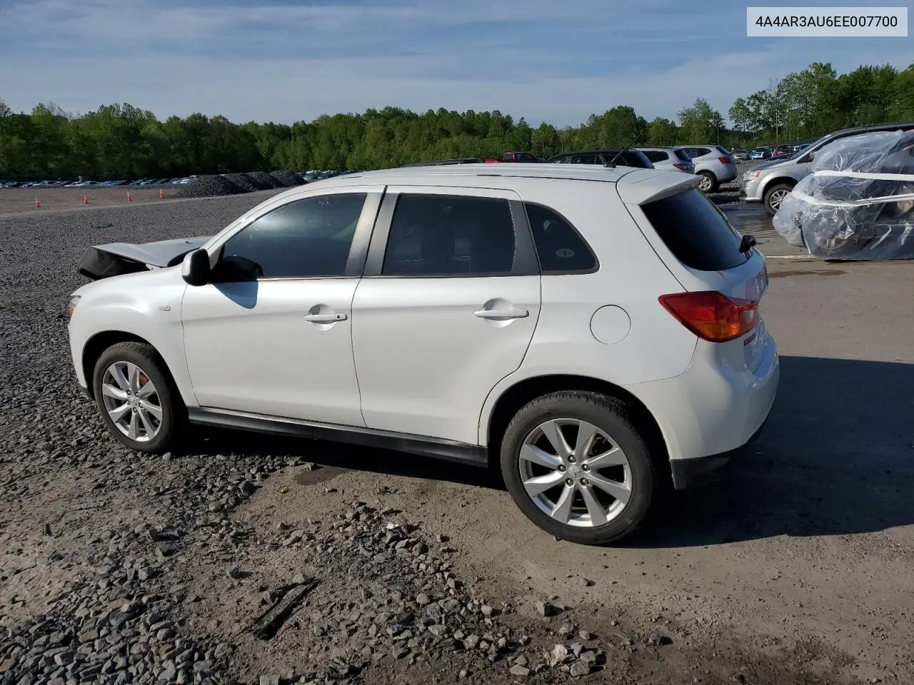 2014 Mitsubishi Outlander Sport Es VIN: 4A4AR3AU6EE007700 Lot: 56399695