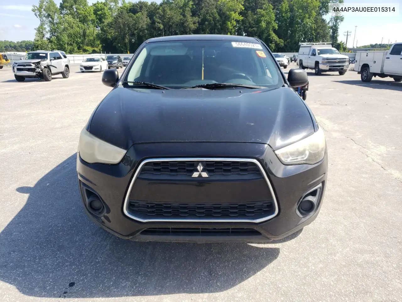 2014 Mitsubishi Outlander Sport Es VIN: 4A4AP3AU0EE015314 Lot: 56640525
