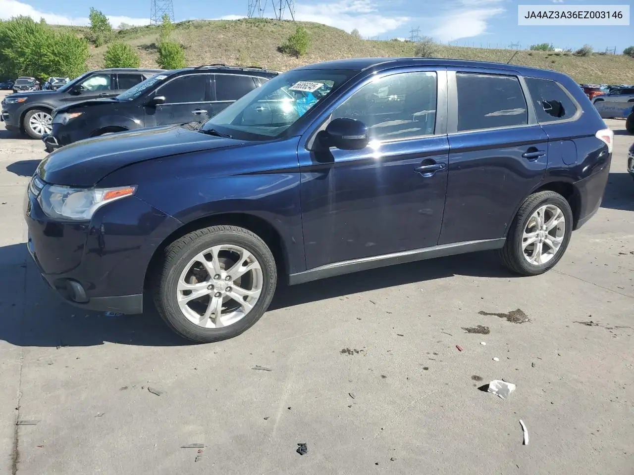 2014 Mitsubishi Outlander Se VIN: JA4AZ3A36EZ003146 Lot: 56856245