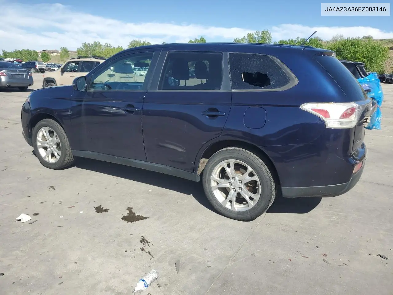 2014 Mitsubishi Outlander Se VIN: JA4AZ3A36EZ003146 Lot: 56856245