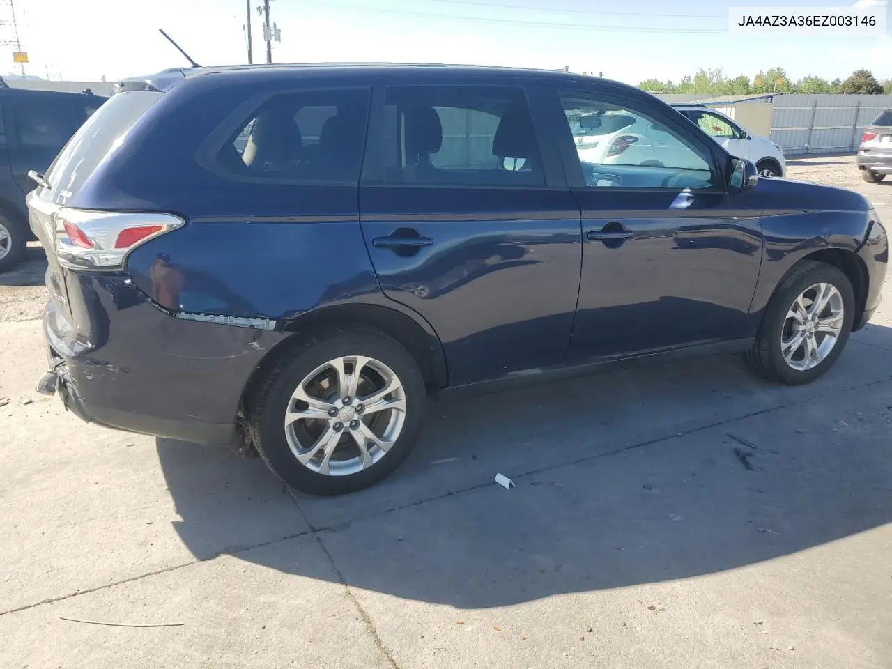 2014 Mitsubishi Outlander Se VIN: JA4AZ3A36EZ003146 Lot: 56856245