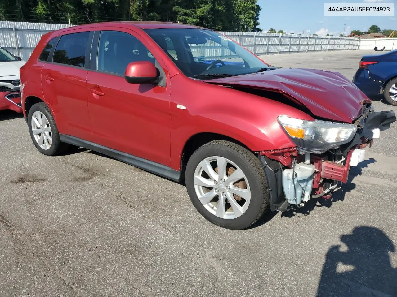 2014 Mitsubishi Outlander Sport Es VIN: 4A4AR3AU5EE024973 Lot: 61057725