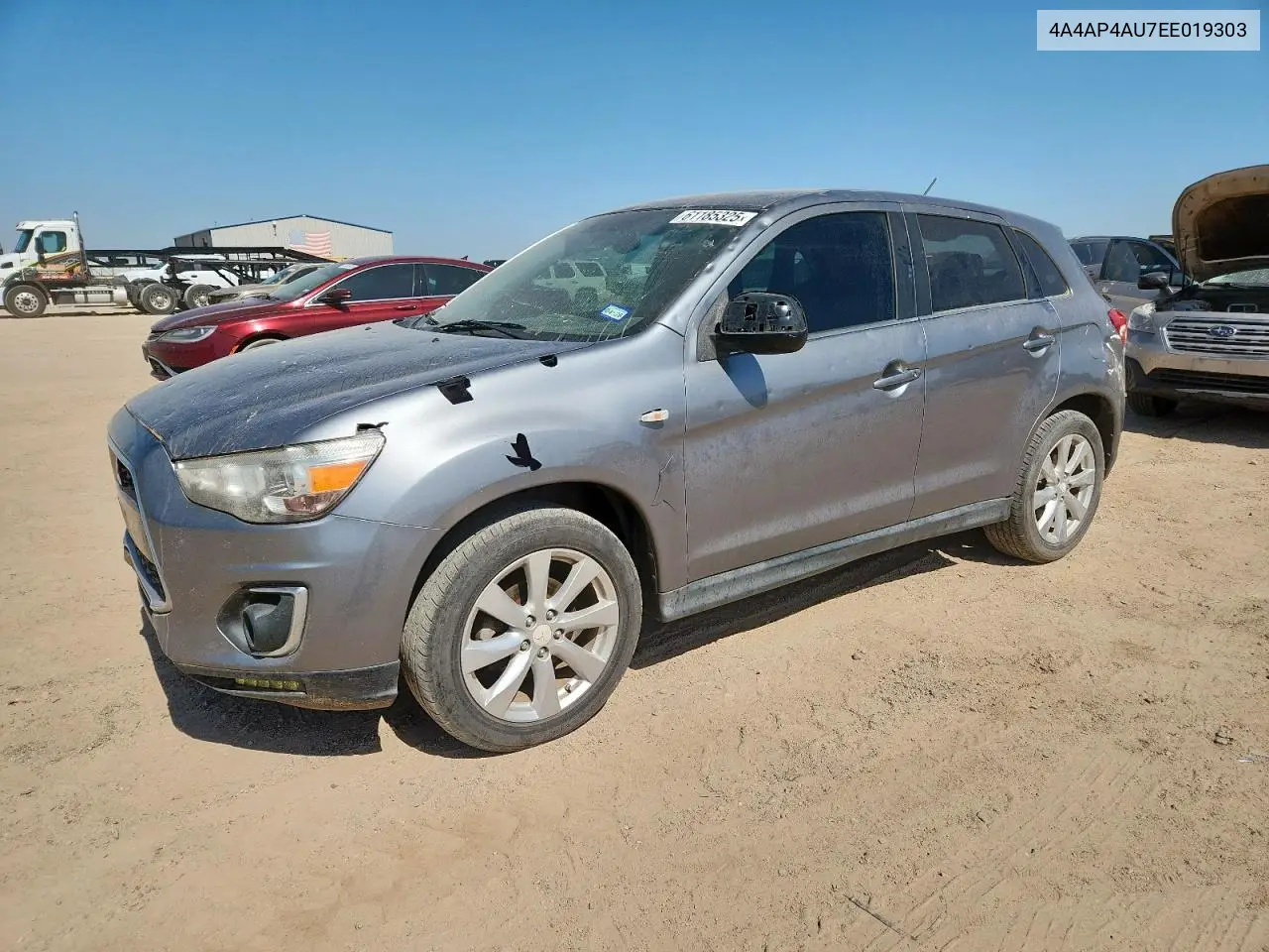 2014 Mitsubishi Outlander Sport Se VIN: 4A4AP4AU7EE019303 Lot: 61185325