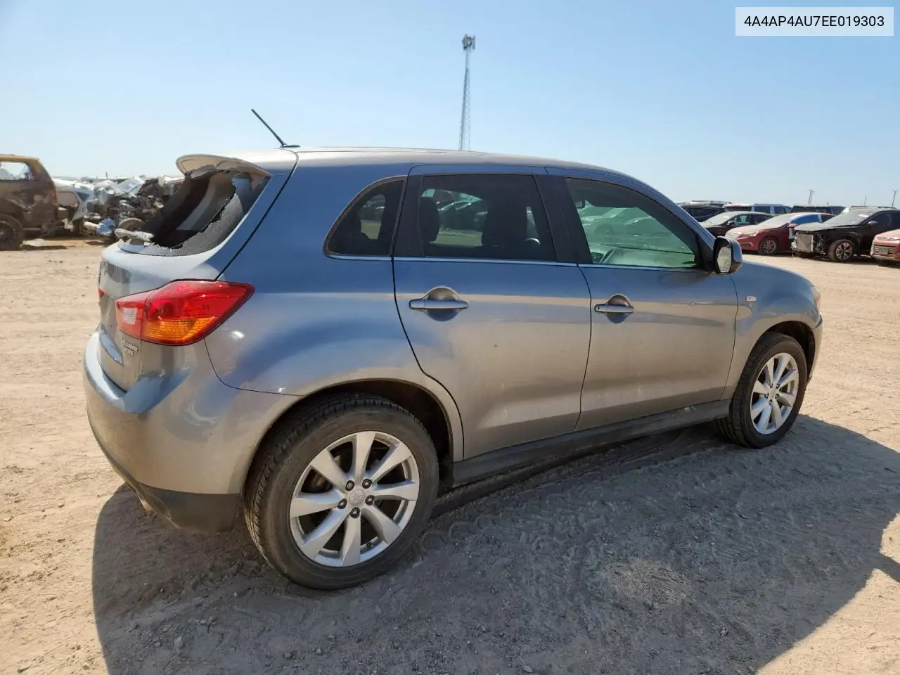2014 Mitsubishi Outlander Sport Se VIN: 4A4AP4AU7EE019303 Lot: 61185325