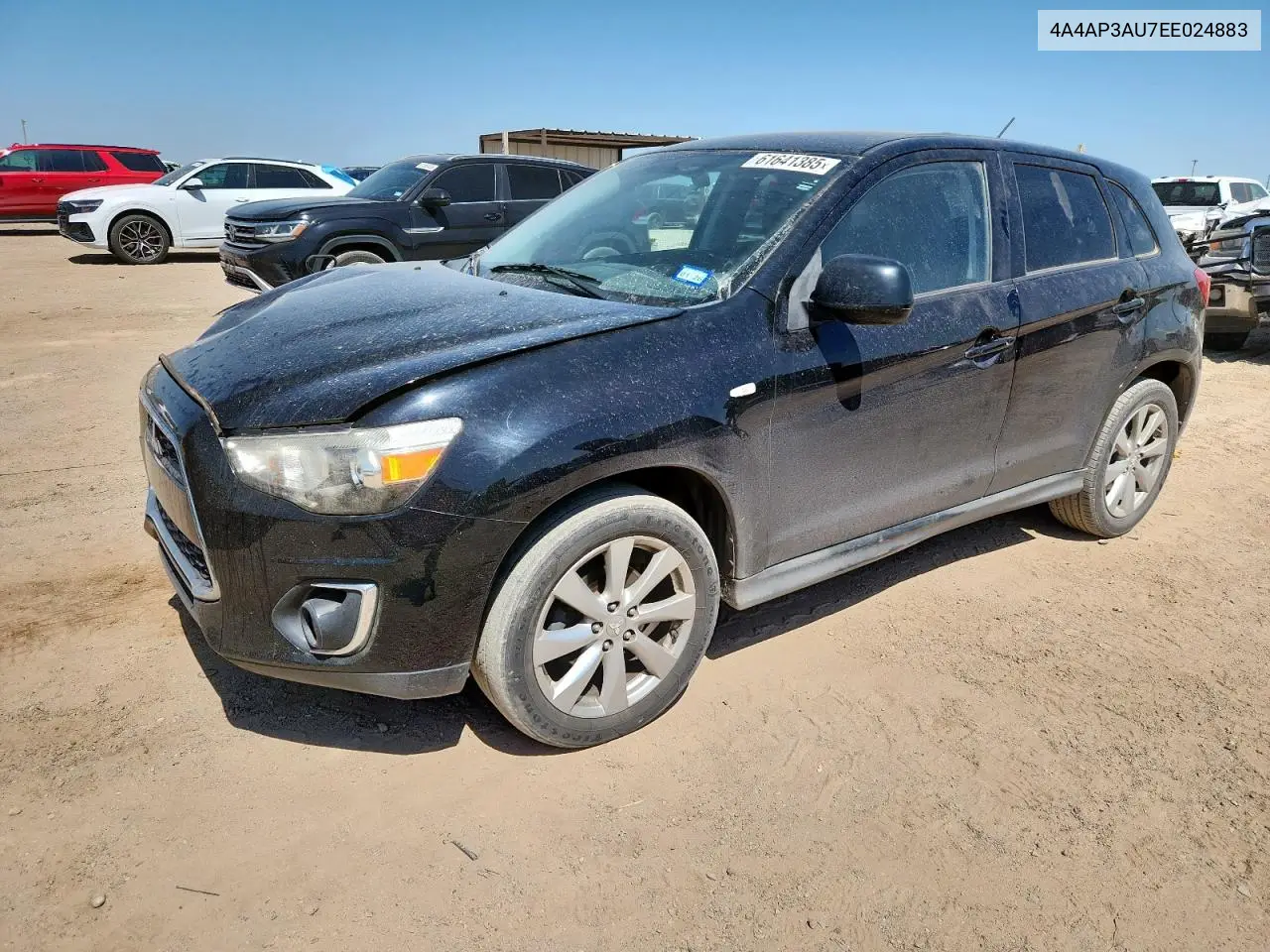 2014 Mitsubishi Outlander Sport Es VIN: 4A4AP3AU7EE024883 Lot: 61641385