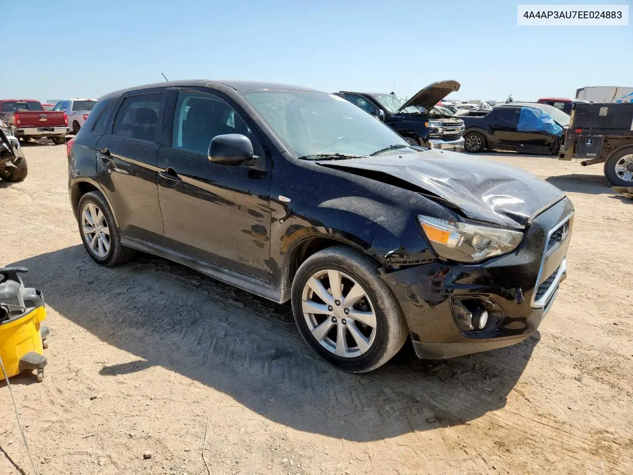 2014 Mitsubishi Outlander Sport Es VIN: 4A4AP3AU7EE024883 Lot: 61641385