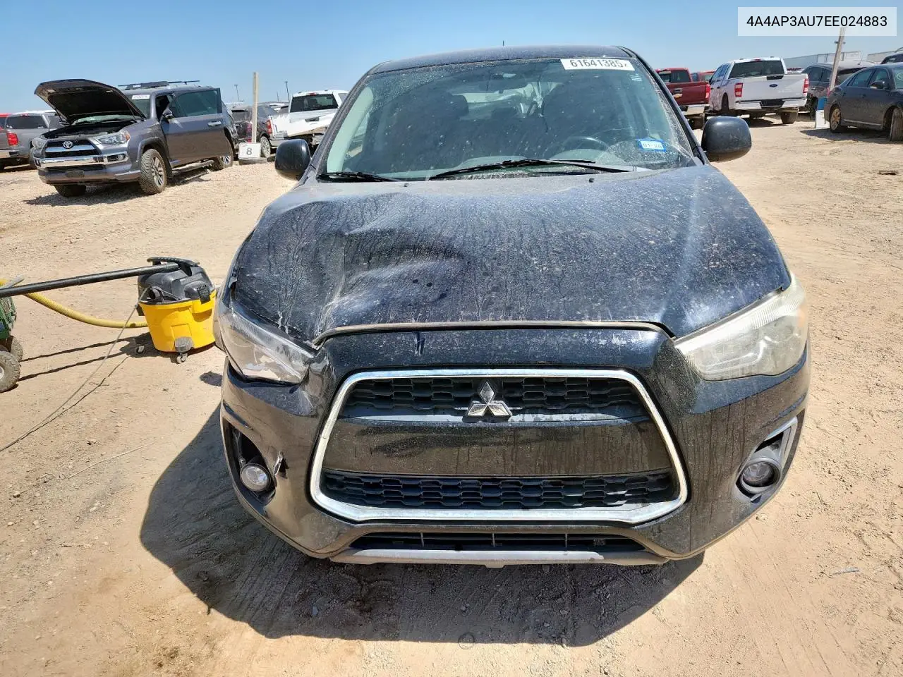 2014 Mitsubishi Outlander Sport Es VIN: 4A4AP3AU7EE024883 Lot: 61641385