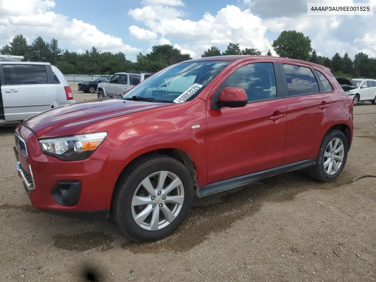 2014 Mitsubishi Outlander Sport Es VIN: 4A4AP3AU9EE001525 Lot: 62323005