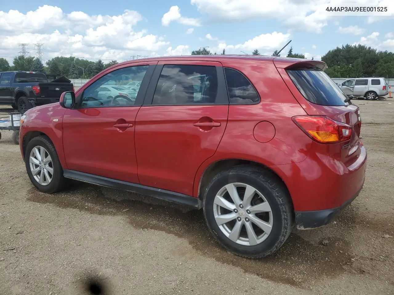 2014 Mitsubishi Outlander Sport Es VIN: 4A4AP3AU9EE001525 Lot: 62323005