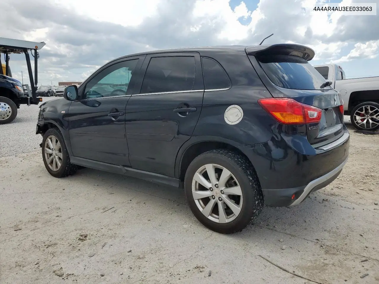 2014 Mitsubishi Outlander Sport Se VIN: 4A4AR4AU3EE033063 Lot: 62356925