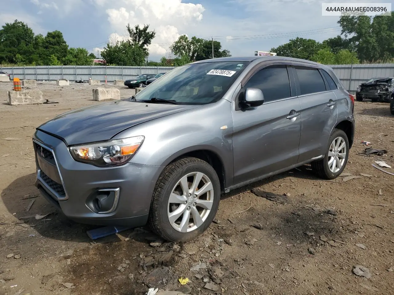 2014 Mitsubishi Outlander Sport Se VIN: 4A4AR4AU4EE008396 Lot: 62478875