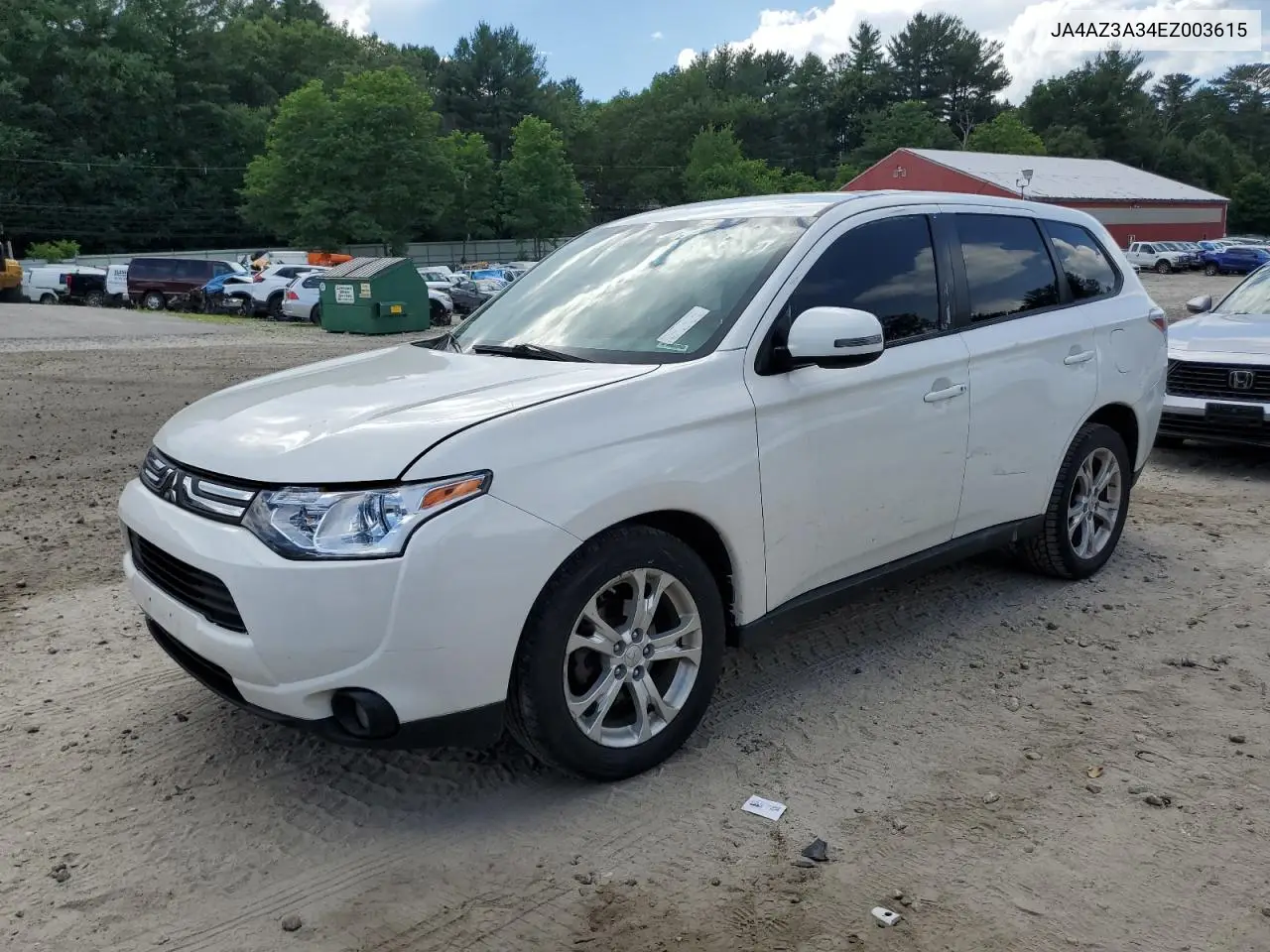 2014 Mitsubishi Outlander Se VIN: JA4AZ3A34EZ003615 Lot: 62516825