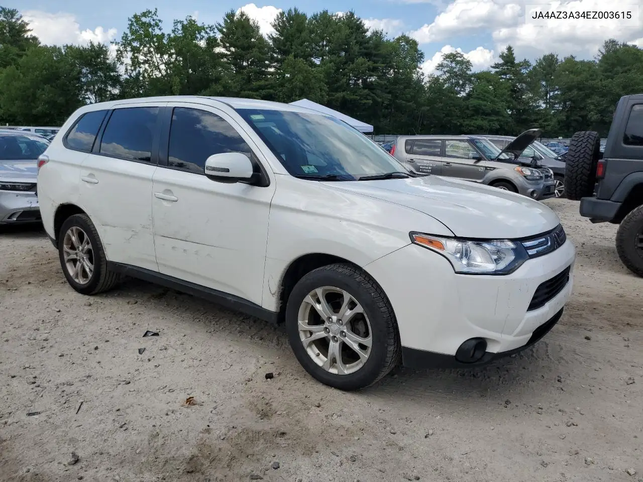 2014 Mitsubishi Outlander Se VIN: JA4AZ3A34EZ003615 Lot: 62516825