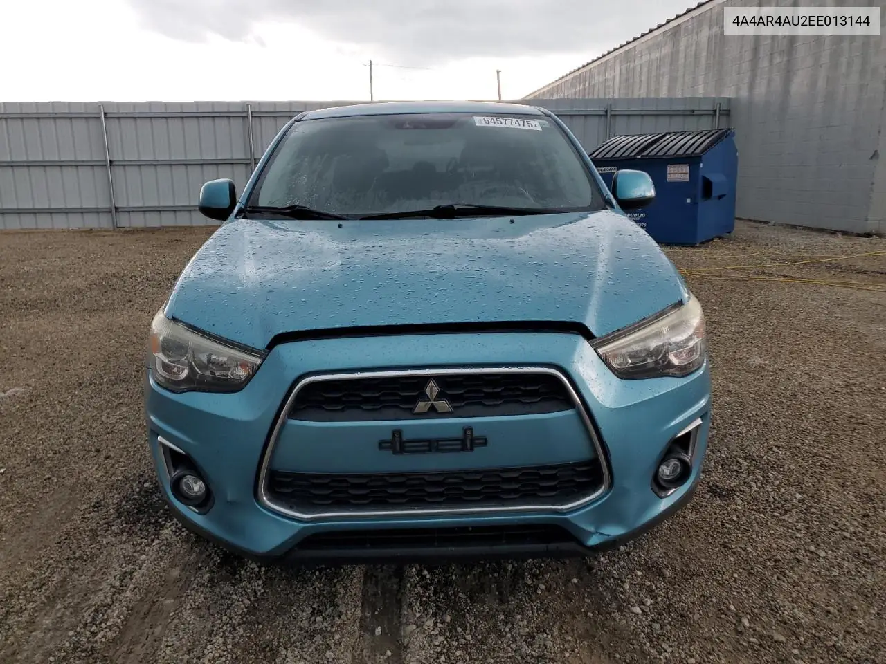 2014 Mitsubishi Outlander Sport Se VIN: 4A4AR4AU2EE013144 Lot: 64577475