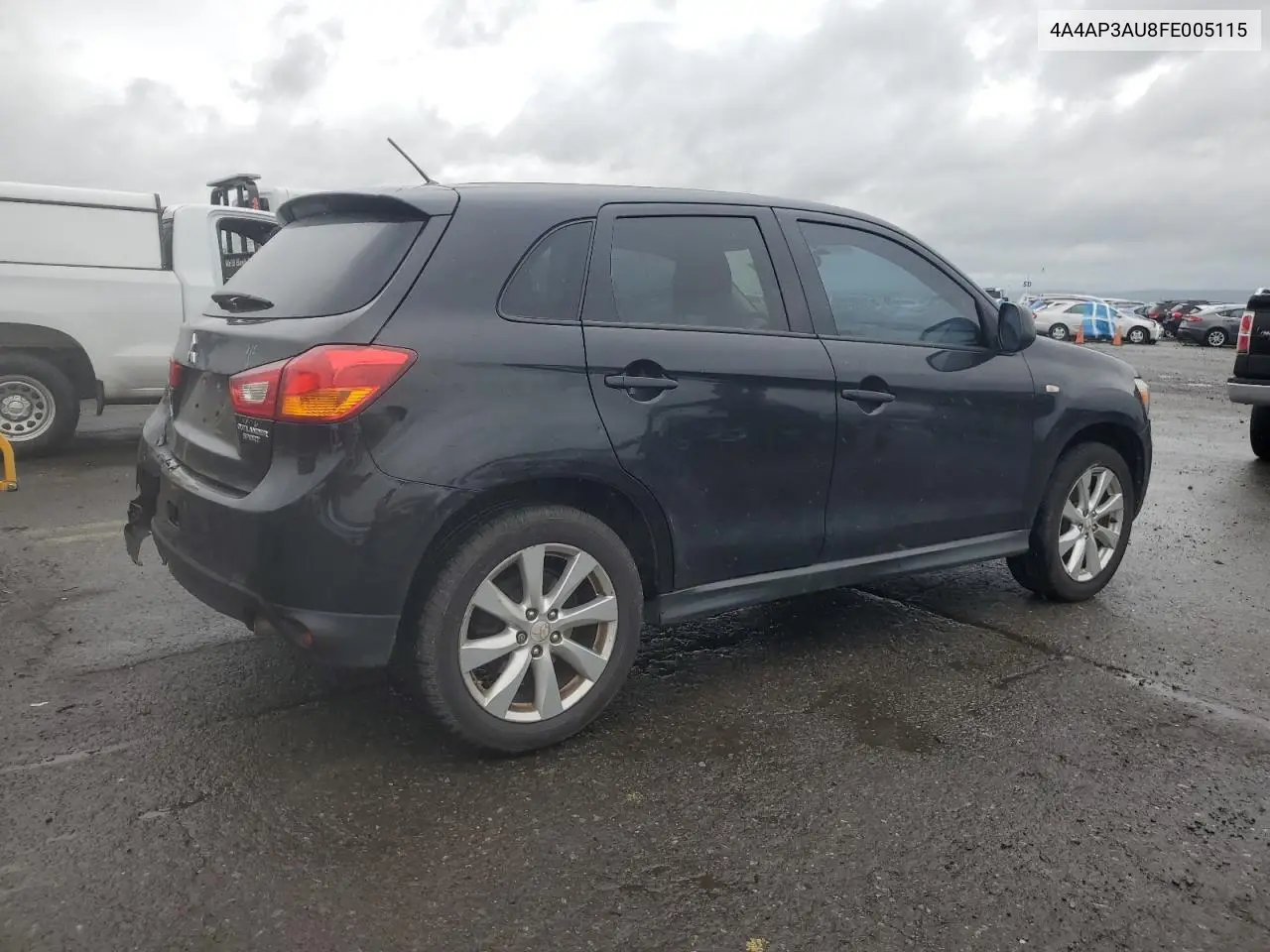2015 Mitsubishi Outlander Sport Es VIN: 4A4AP3AU8FE005115 Lot: 56984095