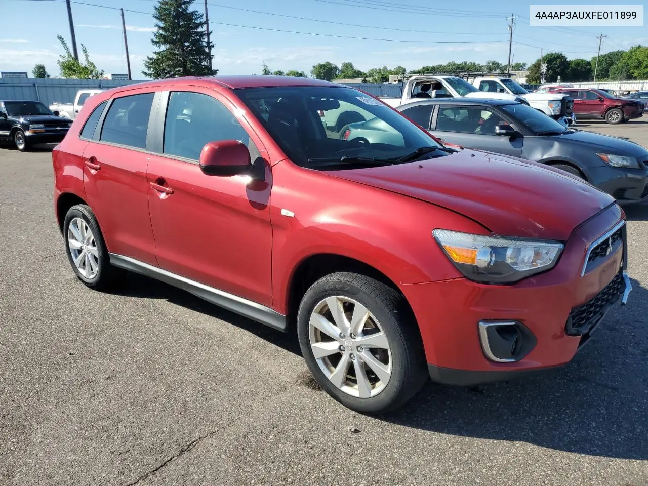2015 Mitsubishi Outlander Sport Es VIN: 4A4AP3AUXFE011899 Lot: 62573225