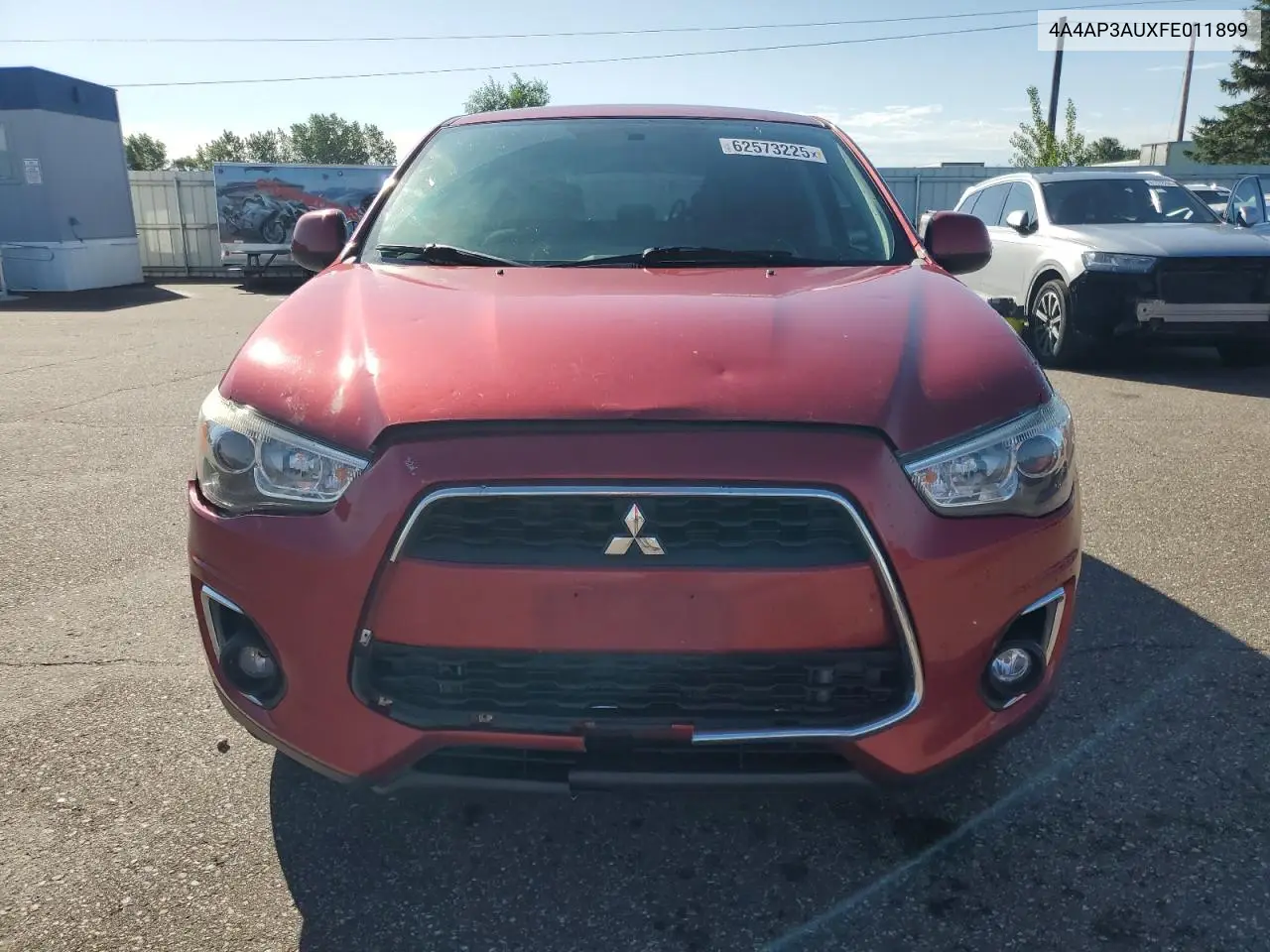 2015 Mitsubishi Outlander Sport Es VIN: 4A4AP3AUXFE011899 Lot: 62573225
