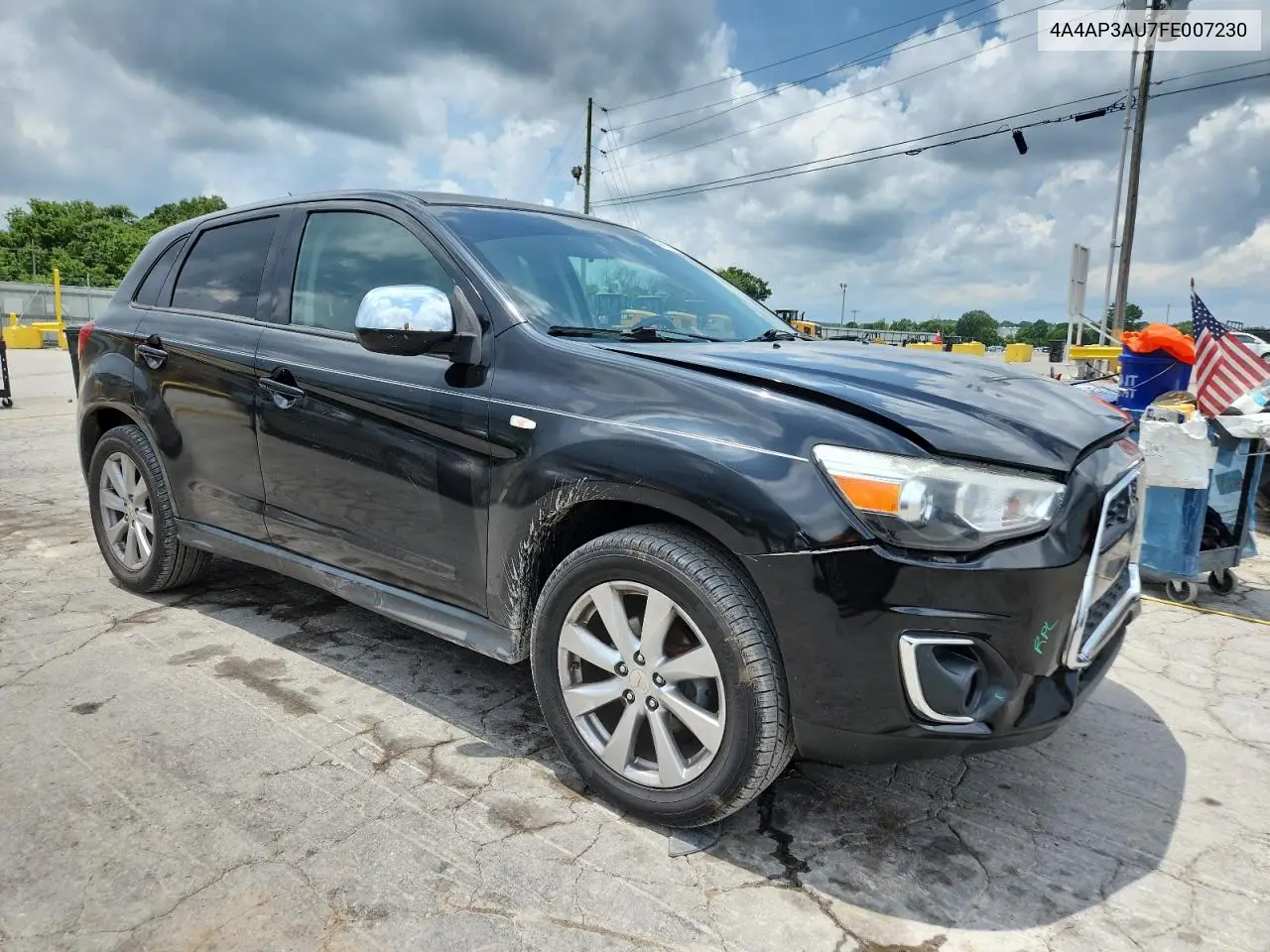 2015 Mitsubishi Outlander Sport Es VIN: 4A4AP3AU7FE007230 Lot: 62764425