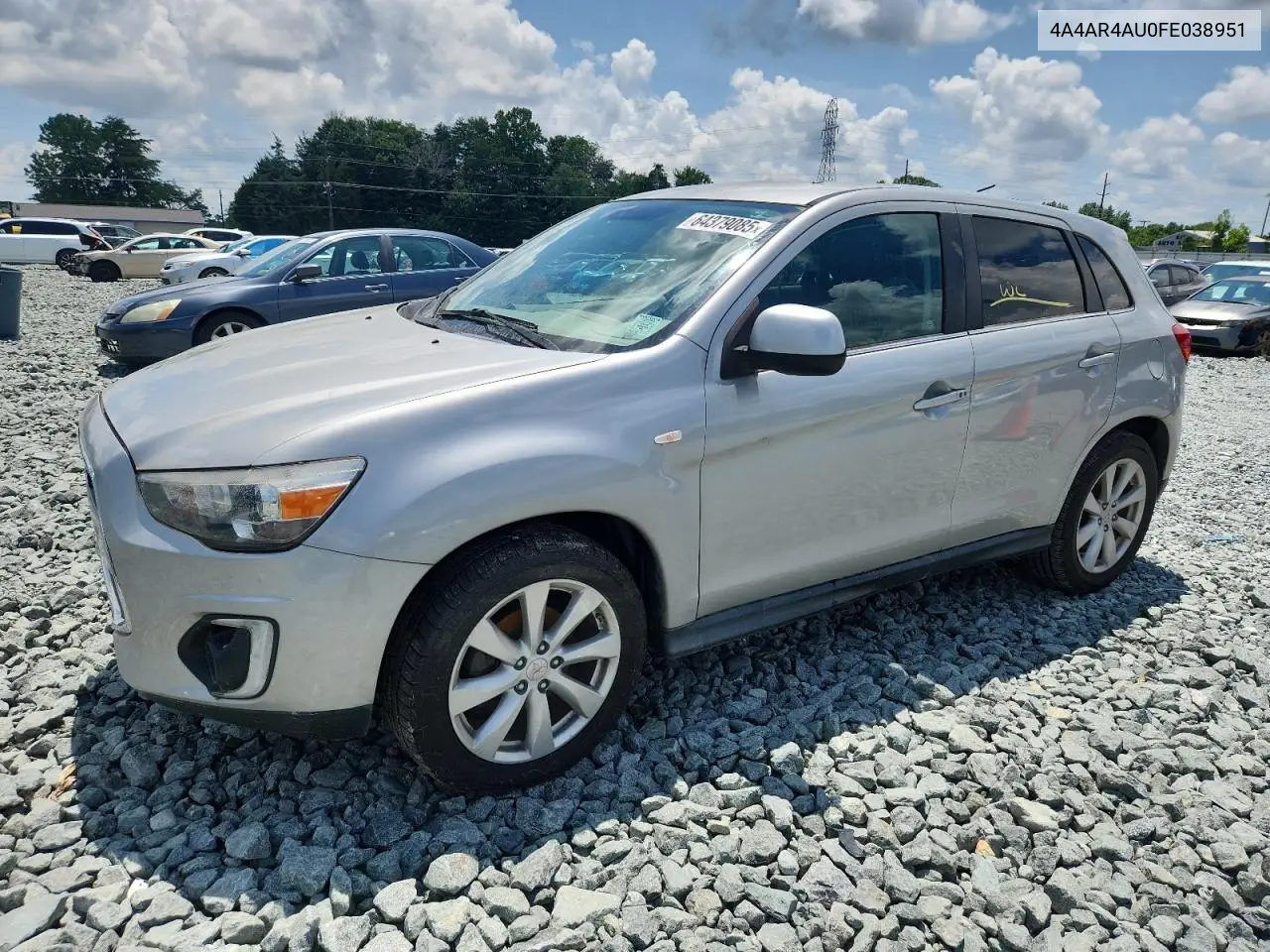 2015 Mitsubishi Outlander Sport Se VIN: 4A4AR4AU0FE038951 Lot: 64379085