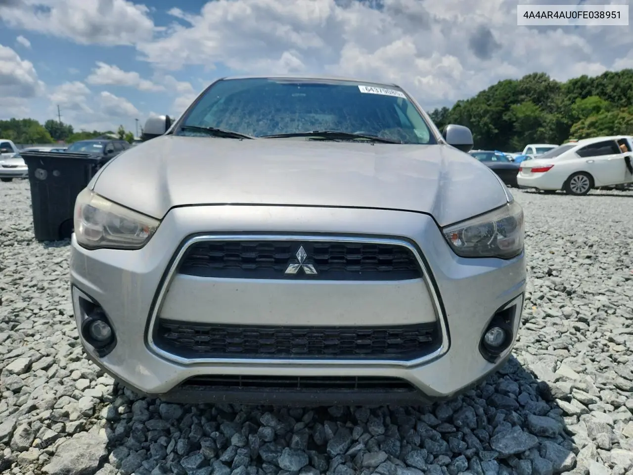 2015 Mitsubishi Outlander Sport Se VIN: 4A4AR4AU0FE038951 Lot: 64379085