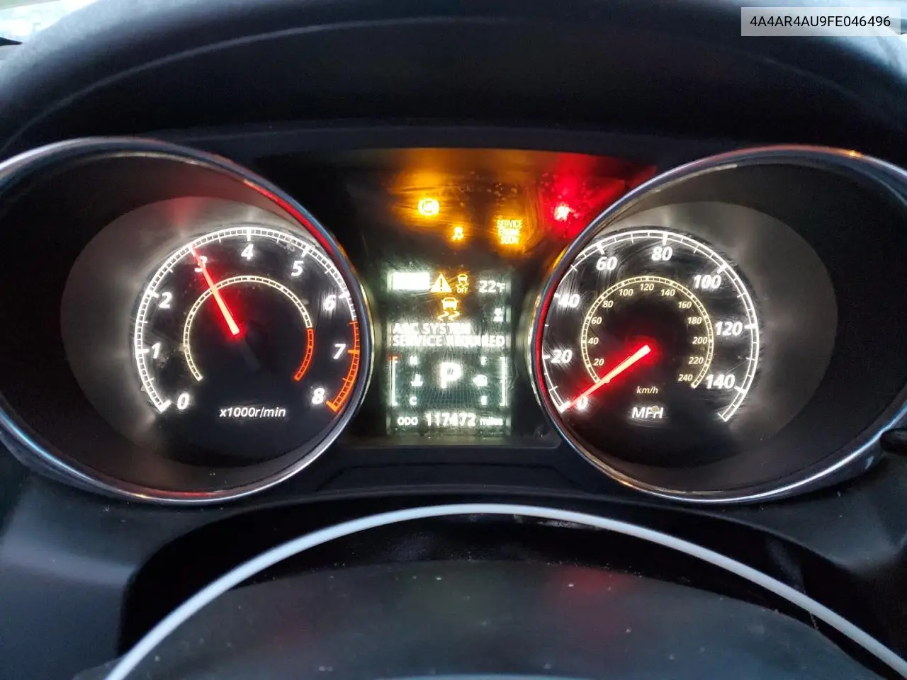 2015 Mitsubishi Outlander Sport Se VIN: 4A4AR4AU9FE046496 Lot: 82861644