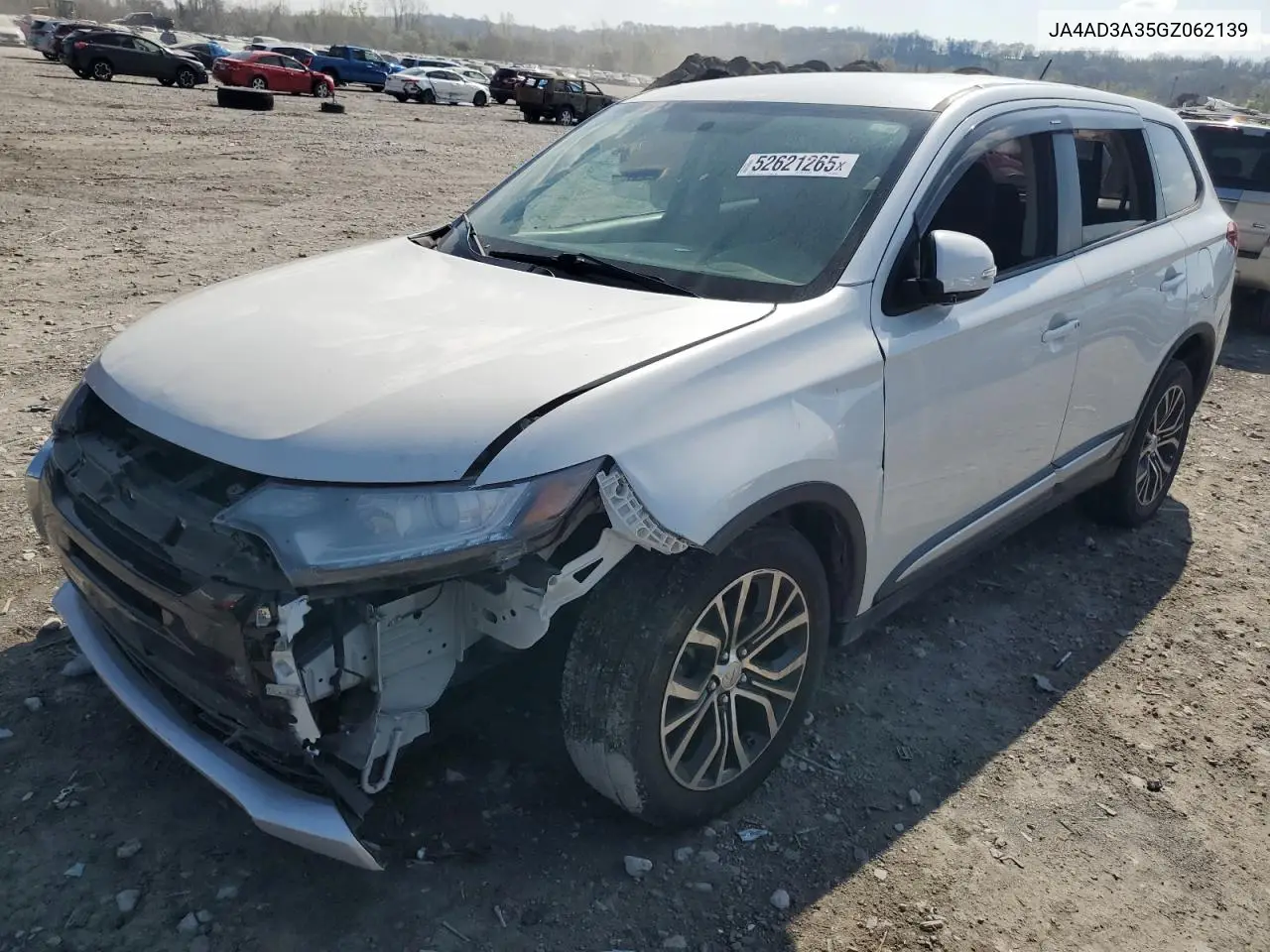 2016 Mitsubishi Outlander Se VIN: JA4AD3A35GZ062139 Lot: 52621265