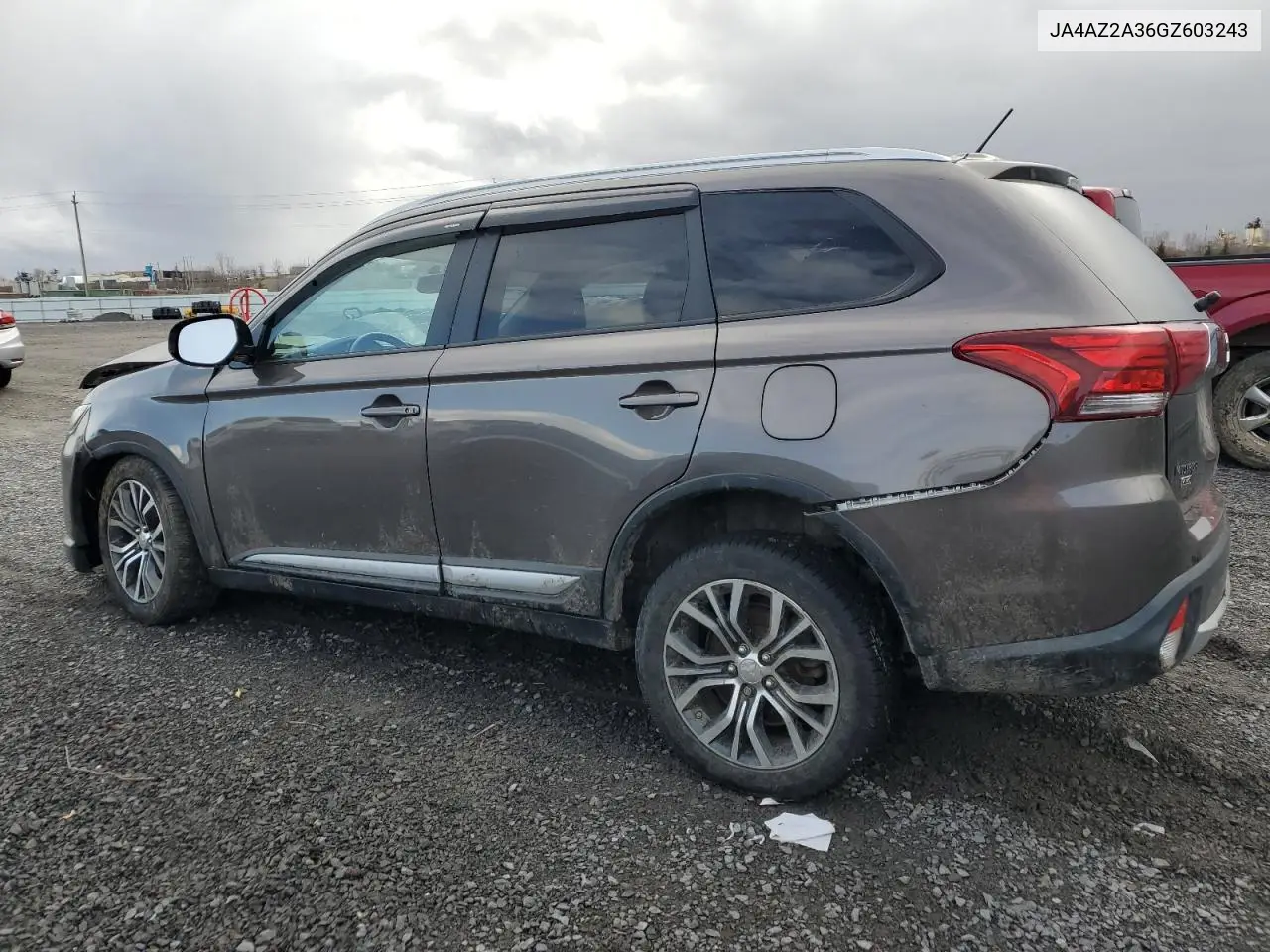 2016 Mitsubishi Outlander Es VIN: JA4AZ2A36GZ603243 Lot: 52827235