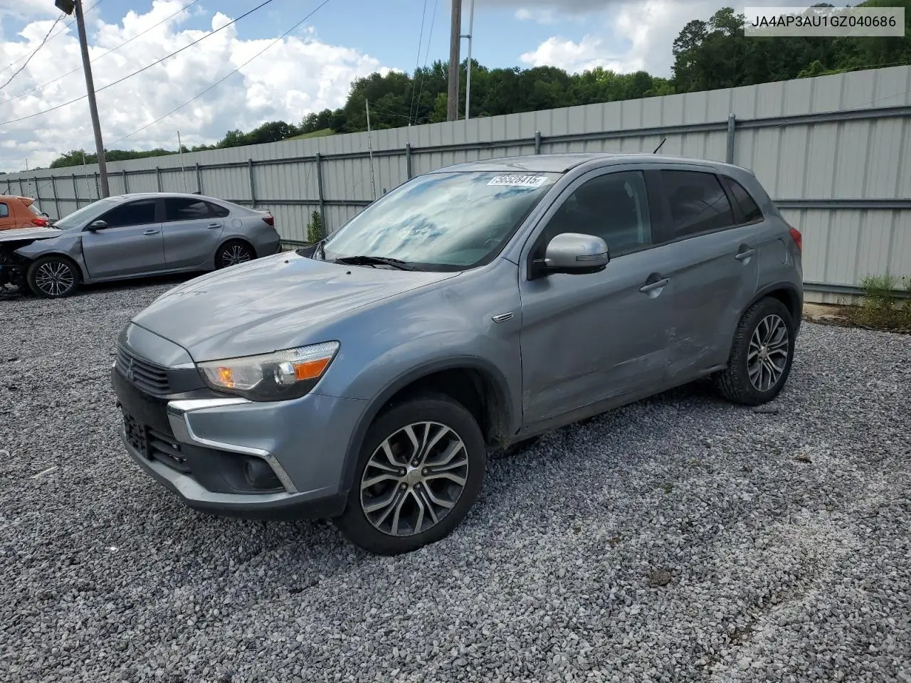 2016 Mitsubishi Outlander Sport Es VIN: JA4AP3AU1GZ040686 Lot: 56528415