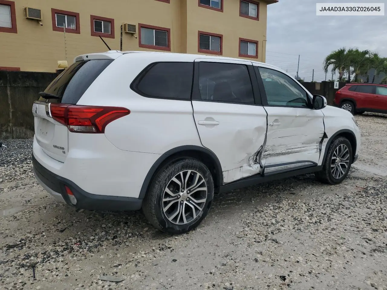 2016 Mitsubishi Outlander Se VIN: JA4AD3A33GZ026045 Lot: 56767855