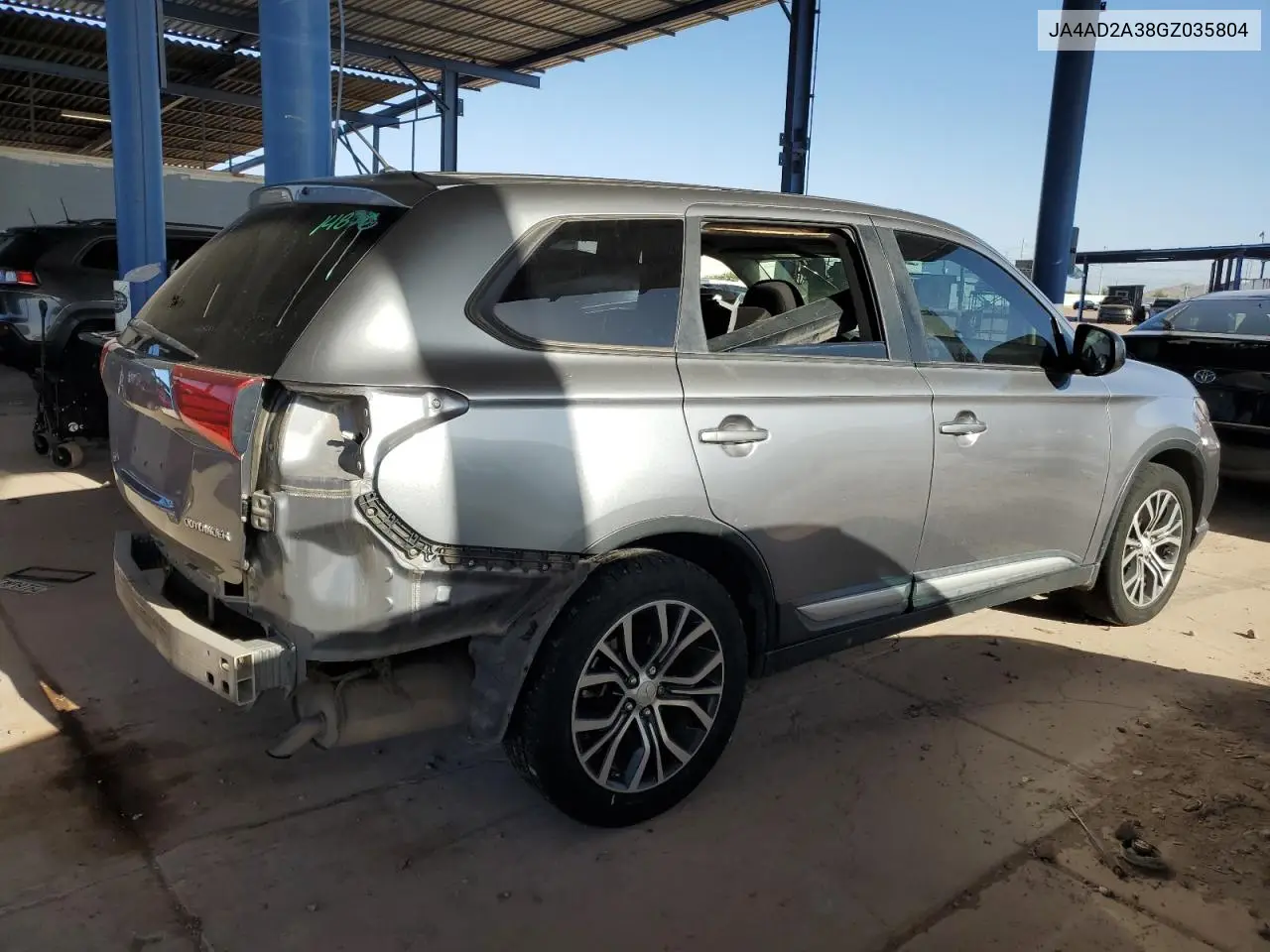 2016 Mitsubishi Outlander Es VIN: JA4AD2A38GZ035804 Lot: 56768395