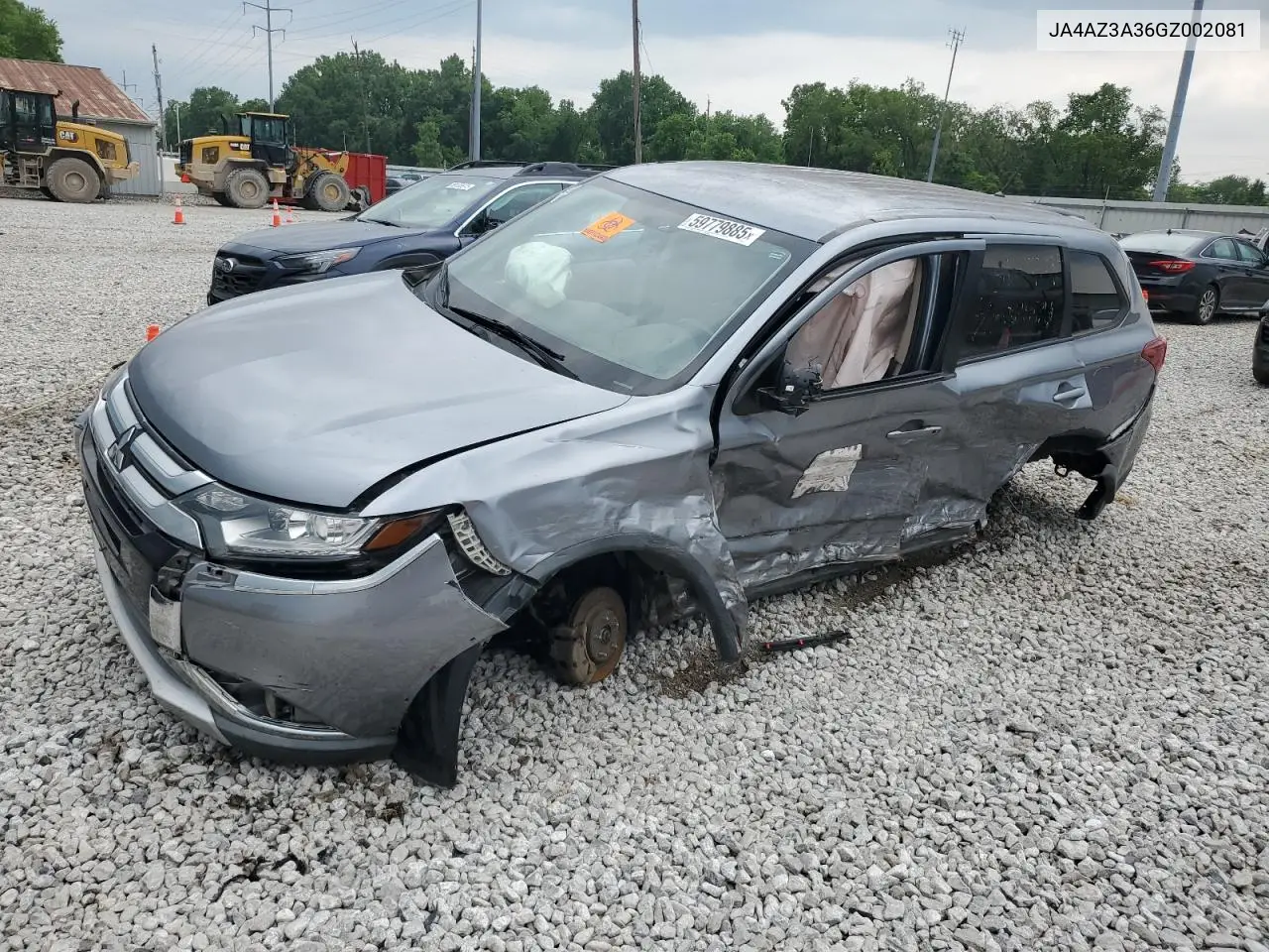 2016 Mitsubishi Outlander Se VIN: JA4AZ3A36GZ002081 Lot: 59779885