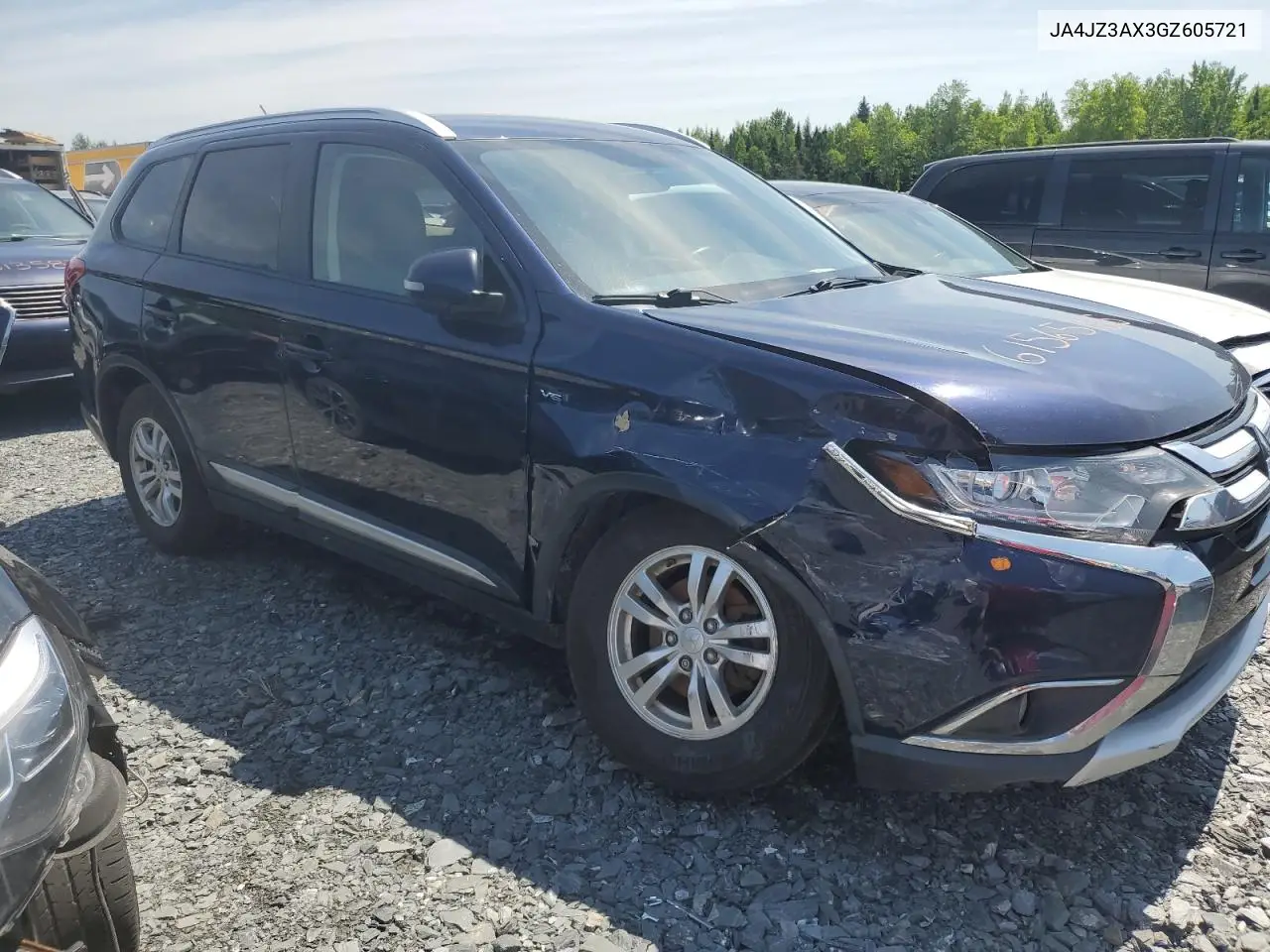2016 Mitsubishi Outlander Se VIN: JA4JZ3AX3GZ605721 Lot: 61565185